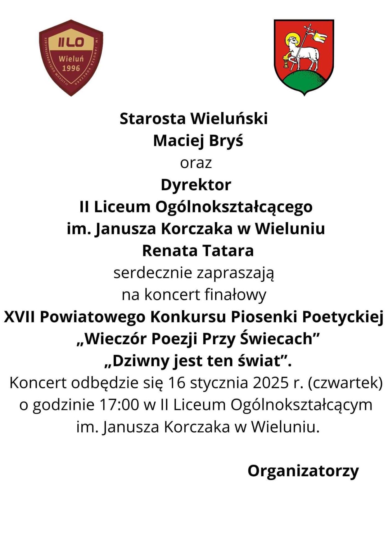 II Liceum Ogólnokształcące im. Janusza Korczaka w Wieluniu – Serwis